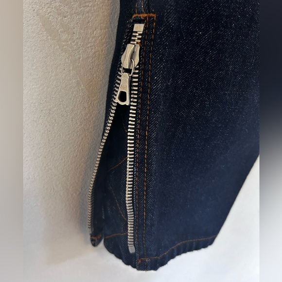 🔩 Dries Van Noten Stud Jean Dark Indigo Taper Zip-Leg Designer Sz 6 NWOT - Picture 8 of 12